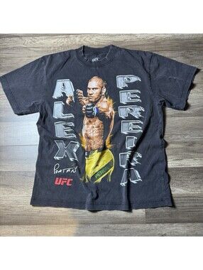 UFC Shirt Mens Medium Alex Pereira Portan Graphic Tee MMA UFC